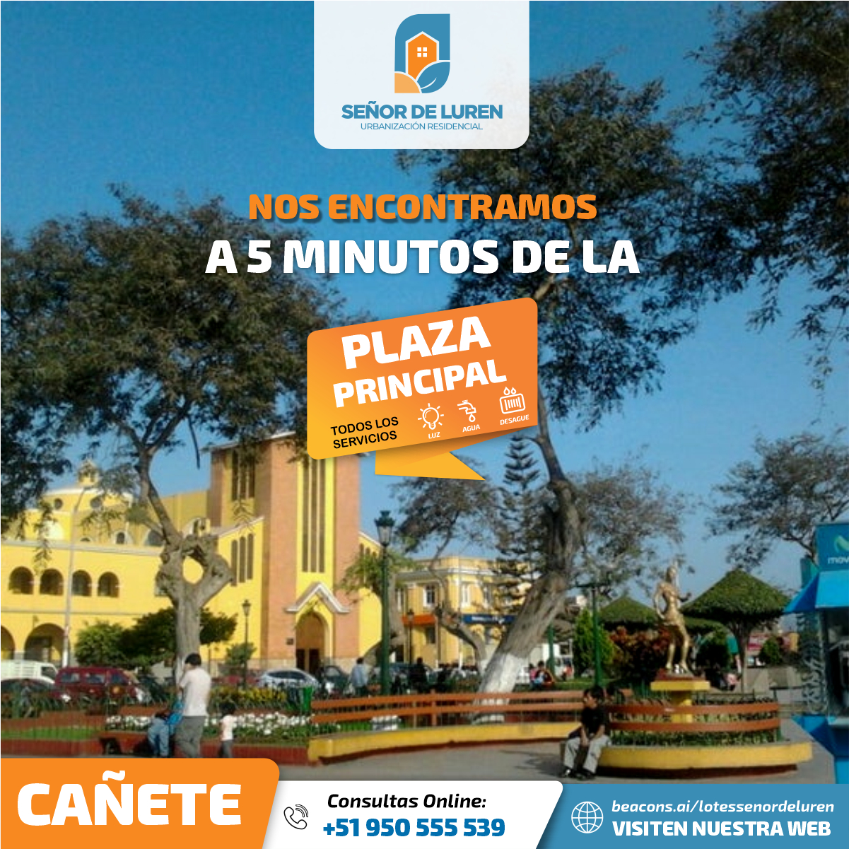 terrenos a 5 minutos de cañete